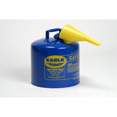 5G Blue Type I Safety Can w/funnel - Model UI-50-FSB